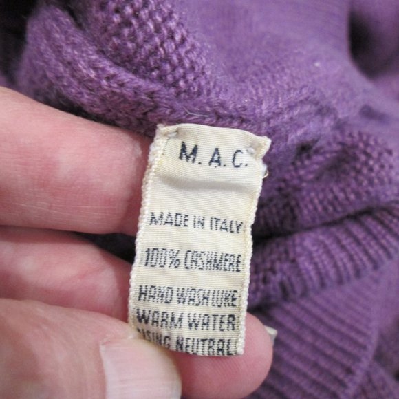 *SOLD* Malo 100% Cashmere Long Sleeve - Picture 5 of 5